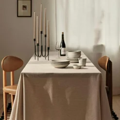 Elouise Tablecloth 160x300 cm, Black