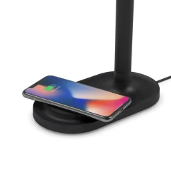 Emendo Table Lamp With Wireless Charger, Black