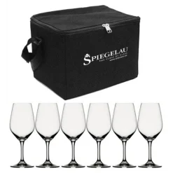 Expert Wine Glass Bag incl. 6 Wine glasses, Red
