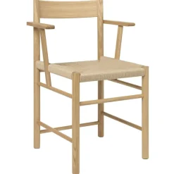 F Armchair, Oiled Oak / Neutral Paper Cord