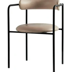FF Armchair, Tan Leather / Chrome