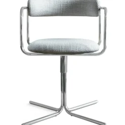FF Swivel Chair, Liquorice Loop / Chrome