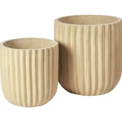 Fiber Planters Antique Beige, 2-pack