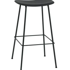 Fiber Tube Bar Stool 75 cm, Natural White / White