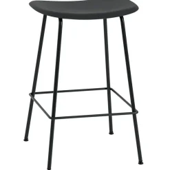 Fiber Tube Bar Stool 75 cm, Natural White / White