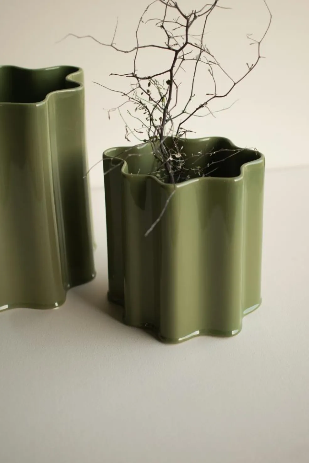 Filter Pot 21 cm, Shiny Green