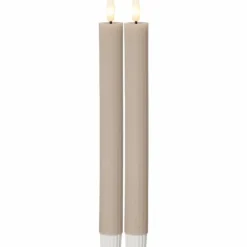 Flamme Antique Candle 2-pack LED, White