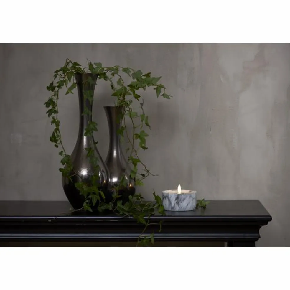 Flamme LED Pillar Candle Marble, 7,5 cm