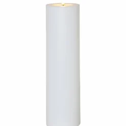 Flamme Pillar Candle LED Outdoor White, 32,5 cm