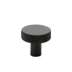 Flat Knob 26, Matt Black
