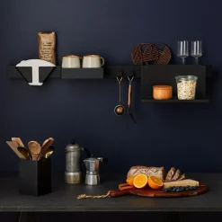 Flex Hooks 2-pack For Magnetic Shelf, Black