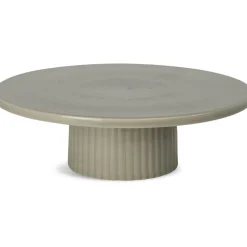 Flora Cake Plate 25,5 cm, Beige