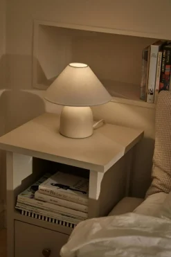 Flora Table Lamp 25 cm, Burgundy