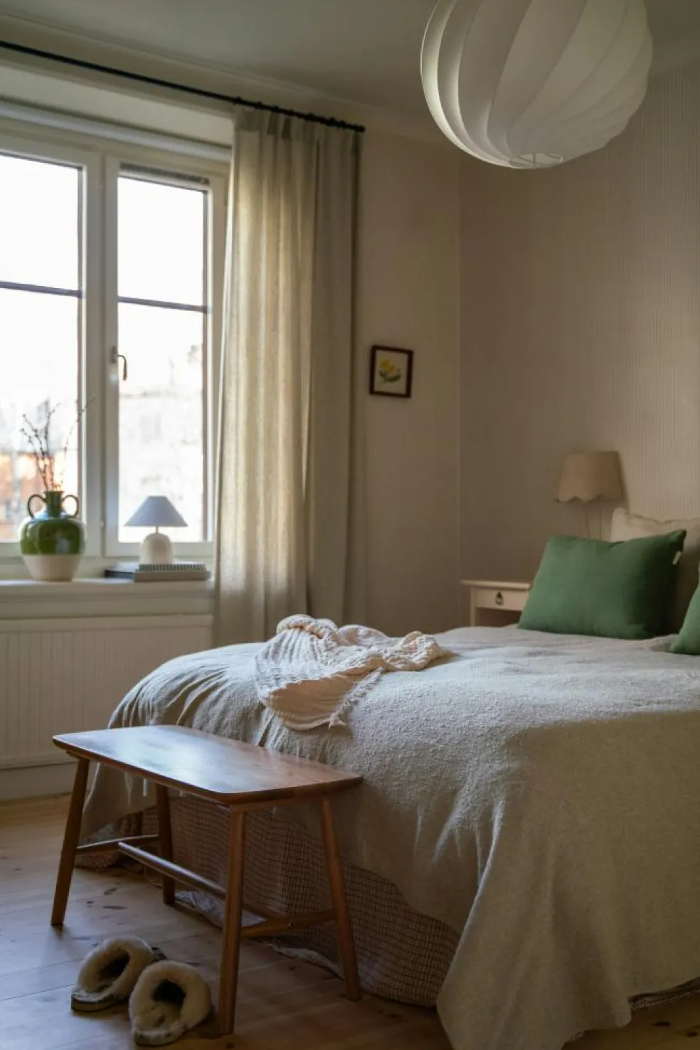 Flora Table Lamp 25 cm, Burgundy