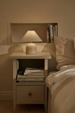 Flora Table Lamp 25 cm, Burgundy