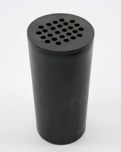 Flow Vase 18xØ9, Browned brass