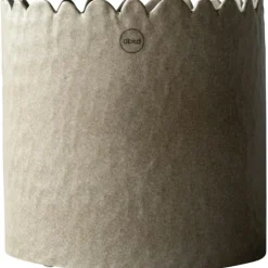 Flowery Pot Ø16 cm, Beige
