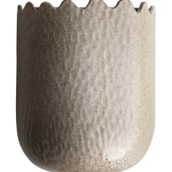 Flowery Wall Pot 19 cm, Beige