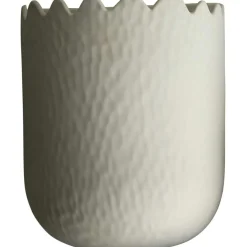 Flowery Wall Pot 19 cm, Creme