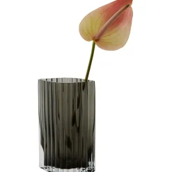 FOLIUM vase Black, L12,6xW8,2xH20cm