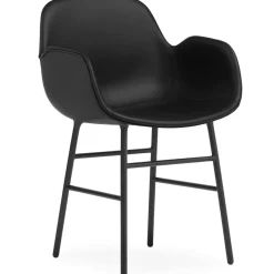 Form Armchair, Ultra Leather 41599 / Black Steel
