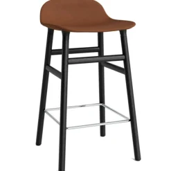 Form Bar Stool 65 cm, White / Black Steel
