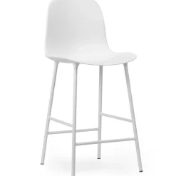 Form Bar Stool High Back 65 cm Steel, Black