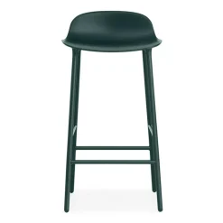 Form Bar Stool Steel Base, 65cm, White