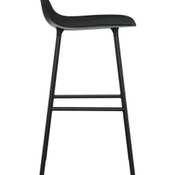 Form Bar Stool Steel Base, 65cm, White