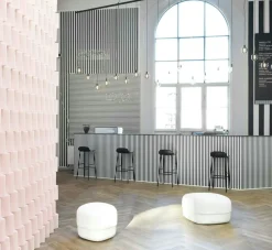 Form Bar Stool Steel Base, 65cm, White