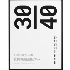 Frame Black Wood / Glass, 30x40 cm