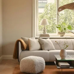 Frame Cushion 50x50 cm, Beige / Black