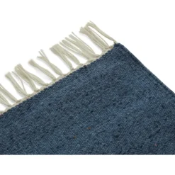 Fringe Rug 60x90 cm, Dusty Blue