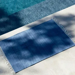 Fringe Rug 60x90 cm, Dusty Blue