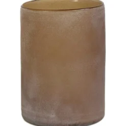 Frost Candle Holder M, Brown