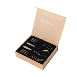 Frost Dessert Cutlery / Starter Cutlery 8 Pieces, Chrome