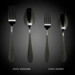 Frost Dessert Cutlery / Starter Cutlery 8 Pieces, Chrome