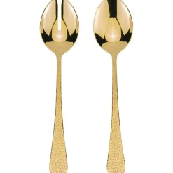 Frost Salad Servers 2 Pieces, Gold