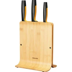 Functional Form Knife Block Bamboo + 3 Knives