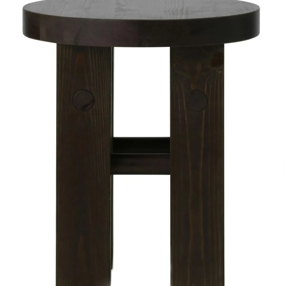 Fyr Stool Pinewood, Dark Green