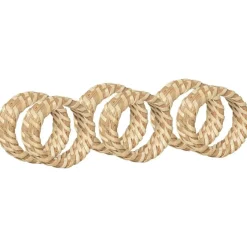 Gaia Napkin Rings 6-pack, Rattan
