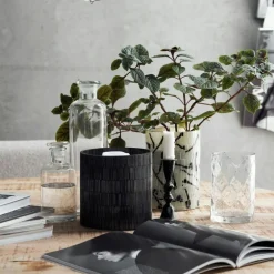 Gara Candle Holder Black 10 cm