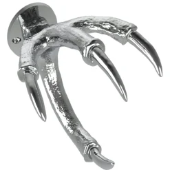 Garden Glory Claw Wall Bracket, Silver