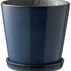 Gastro Pot With Saucer Ø14 cm, Black/Green