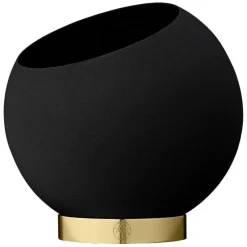 Globe Flower Pot Ø17 cm, Black