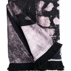 Golden Butterfly B&W Plaid 130x170 cm, Black / White