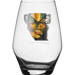 Golden Butterfly Water Glass, 35 cl