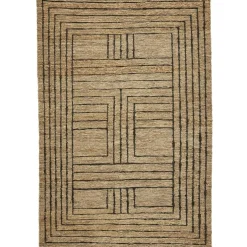 Graphiq Hemp Rug 200x300 cm, Black