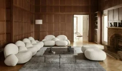 Gravity Floor Lamp, Black Steel / White