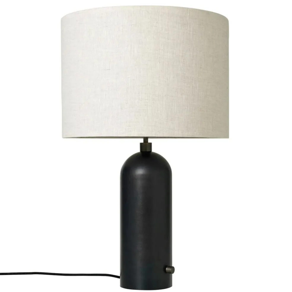 Gravity Table Lamp Large, White Marble / White